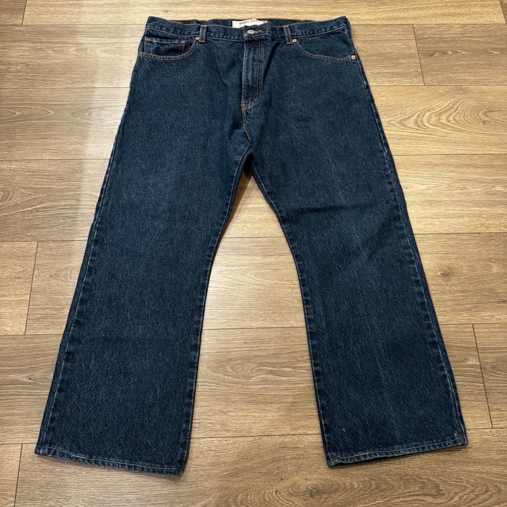 Levis 517 Bootcut Jeans Mens 40x29 Dark Wash Indigo Blue Denim Cotton 2010's